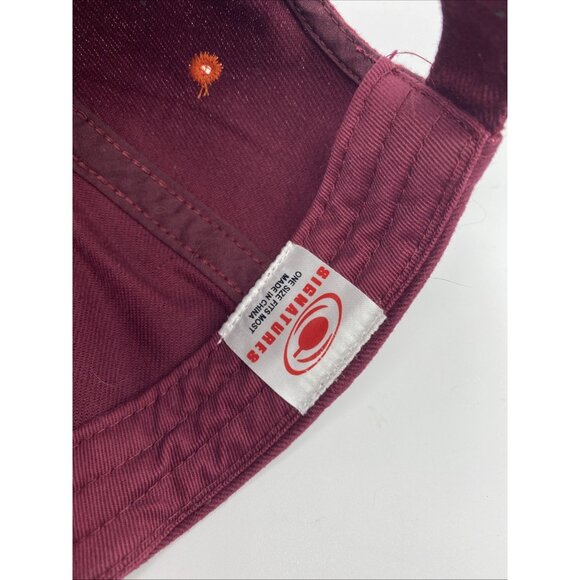 Virginia Tech Hokies Maroon Cap Hat VT Hook & Loop NCAA Signatures - Picture 9 of 9